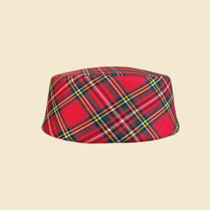 Pill Box Tartan Red