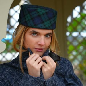 Pill Box Tartan Green