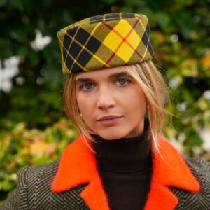 Pill Box Tartan Yellow