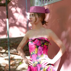 Pill Box Fuchsia Bow