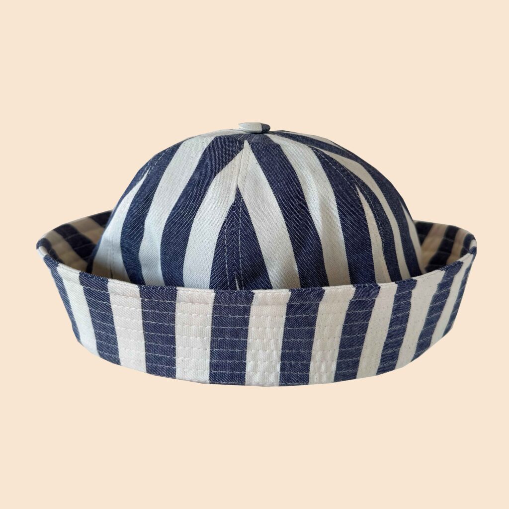 Sailor Hat White&Blue Stripes