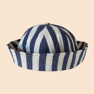 Sailor Hat White&Blue Stripes
