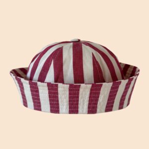 Sailor Hat White&RedStripes
