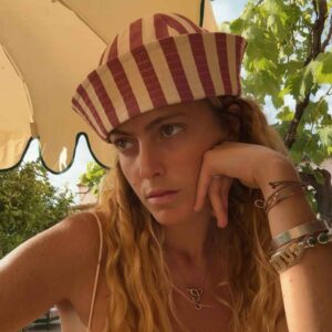 Sailor Hat White&RedStripes